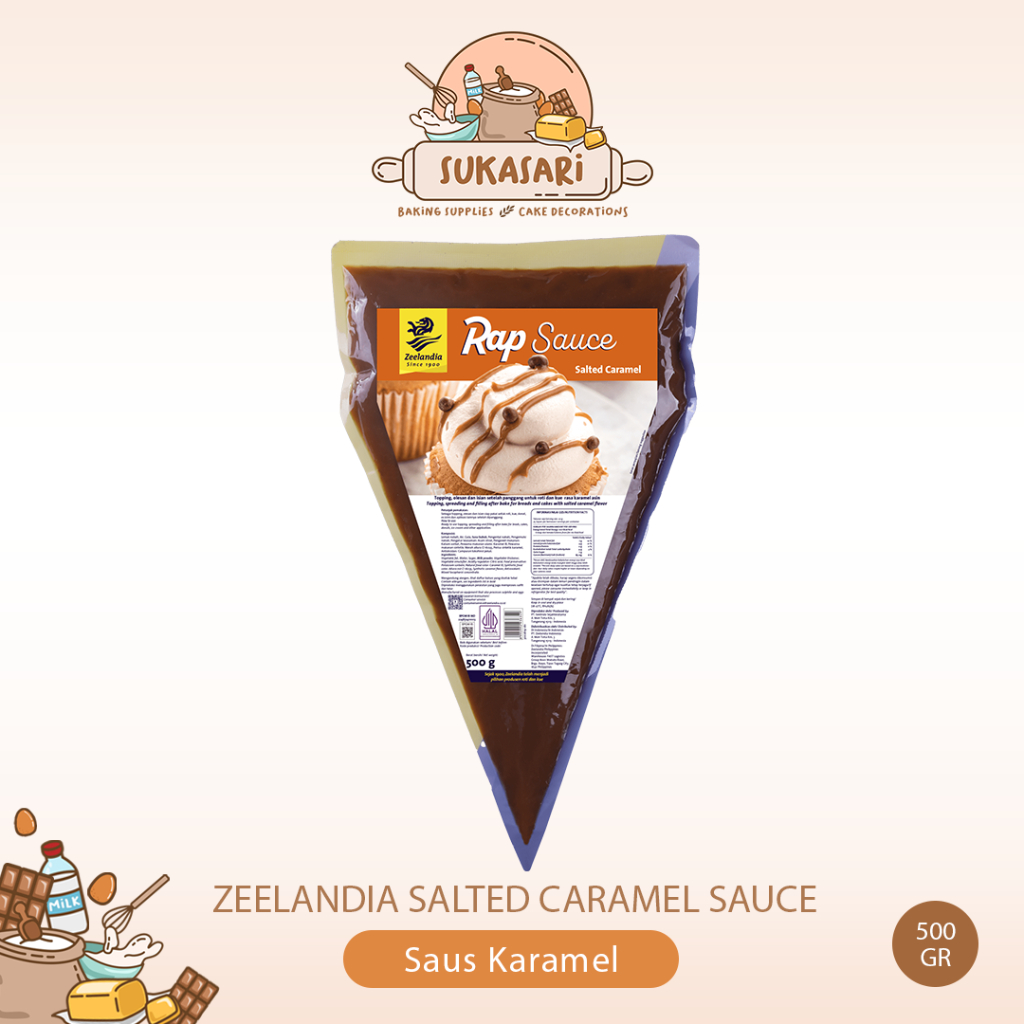 

Zeelandia Salted Caramel Sauce 500gr Rap Saus Karamel topping