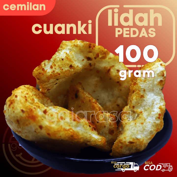 

Cemilan Keripik Cuanki LIDAH PEDAS GURIH 100gr by GaiaRasa