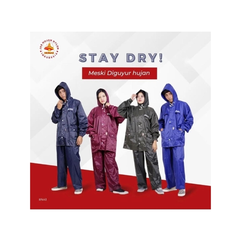 JAS HUJAN MONAS N-41 SETELAN|JAS HUJAN MONAS|JAS HUJAN SETELAN