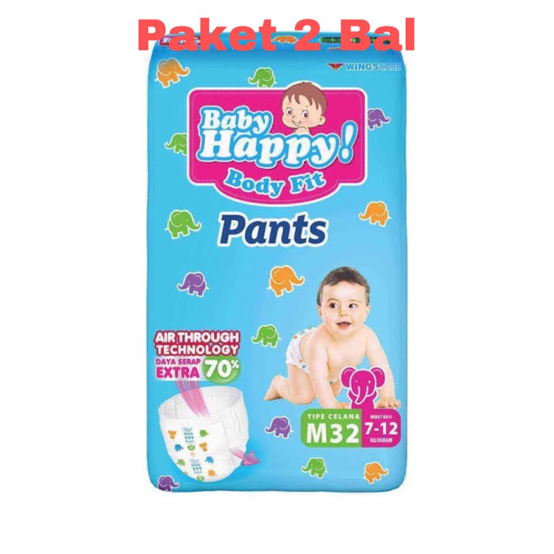 RB7 (PAKET 2 BAL) BABY HAPPY Pants S38+2/M32/L28/XL26/XXL24/M48/L42/XL38