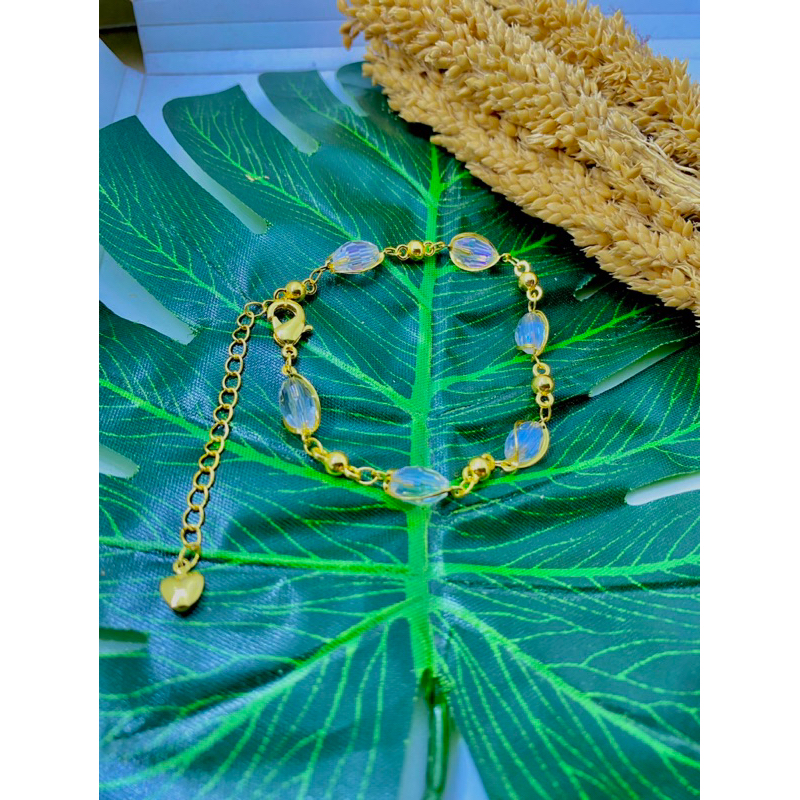 gelang mutiara putih xuping cantik