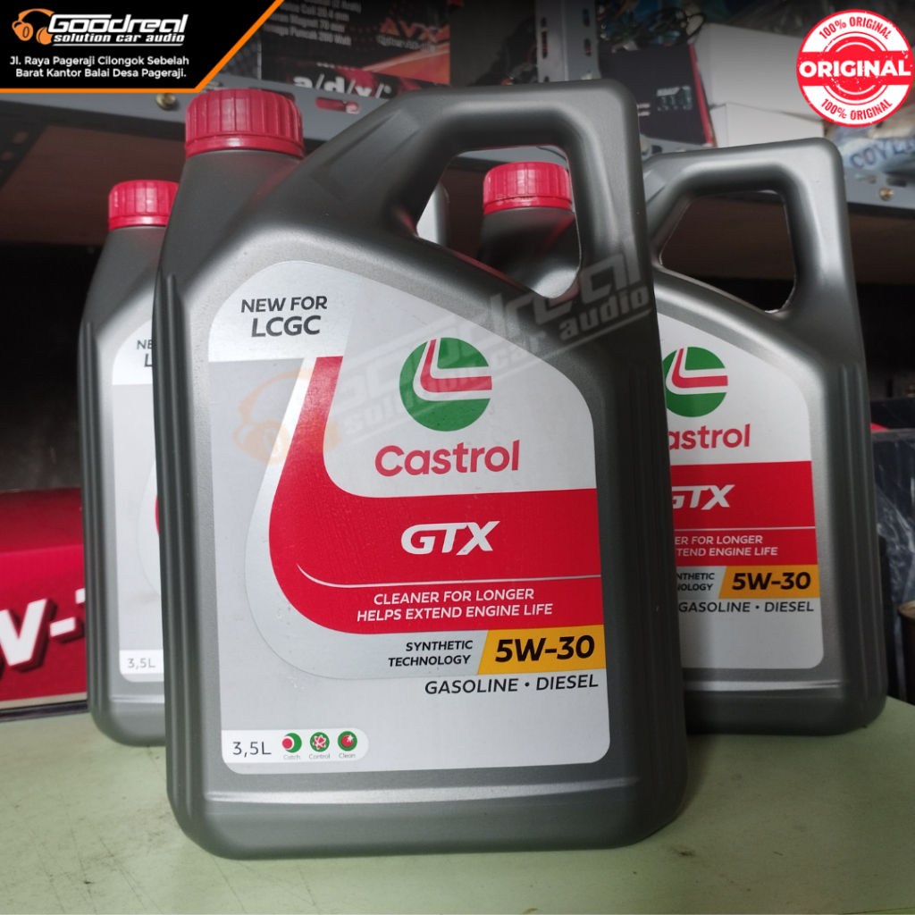OLI CASTROL GTX 5W-30 SP / CF 3.5 LITER OIL MOBIL