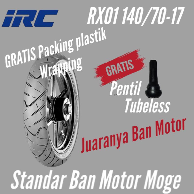 Ban Belakang Honda CBR 250RR /IRC RX01 140 70 Ring17 Tubeless