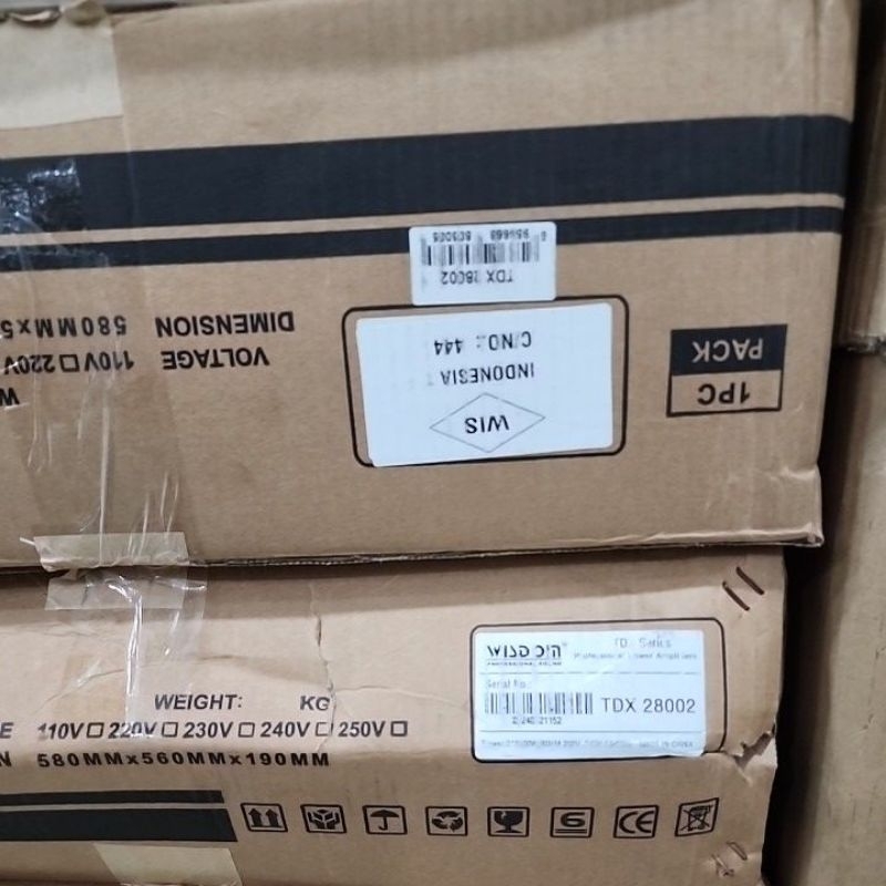 POWER AMPLIFIER WISDOM TDX 28002 / TDX28002 CLASS TD ORIGINAL
