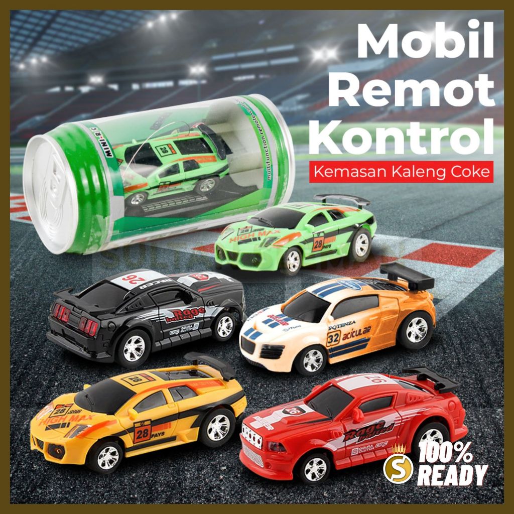 Mobil Remote Control RC Kaleng Murah Mini -Multi-Color