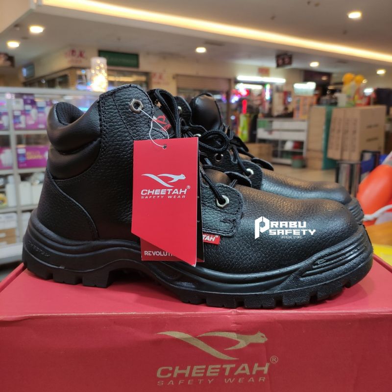 Sepatu Safety Ujung Besi Cheetah 3180 Original 100% - Sepatu Kerja Pria Cheetah