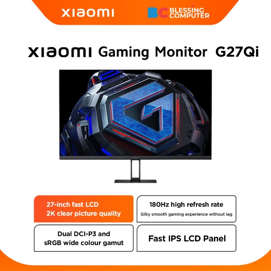 Monitor XIAOMI 27 G27Qi 2K Gaming QHD 180Hz 1ms