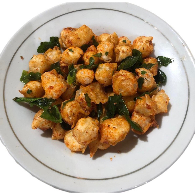 

Siomay Kering Pedas Daun Jeruk