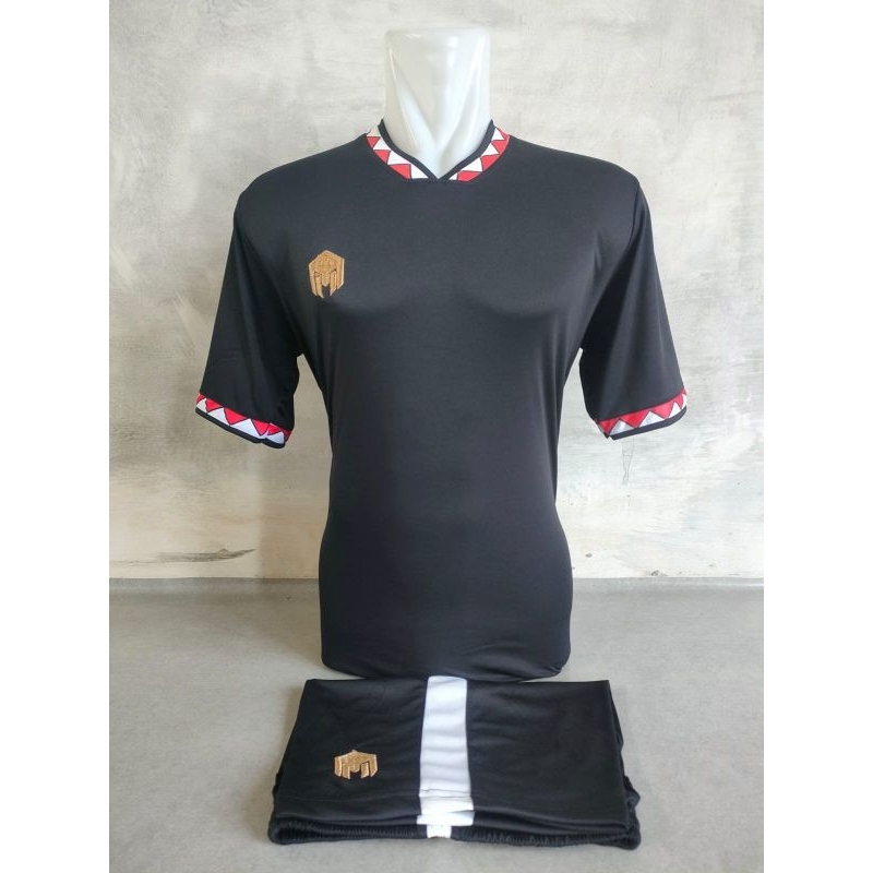 JERSEY SETELAN FUTSAL MILLS HITAM PRINTING