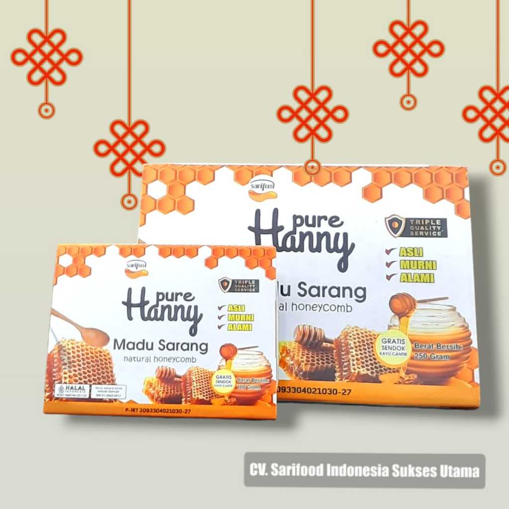 

Pure Hanny Madu Sarang 100 gram - Madu Sarang AsliI - apis melifera - madu murni