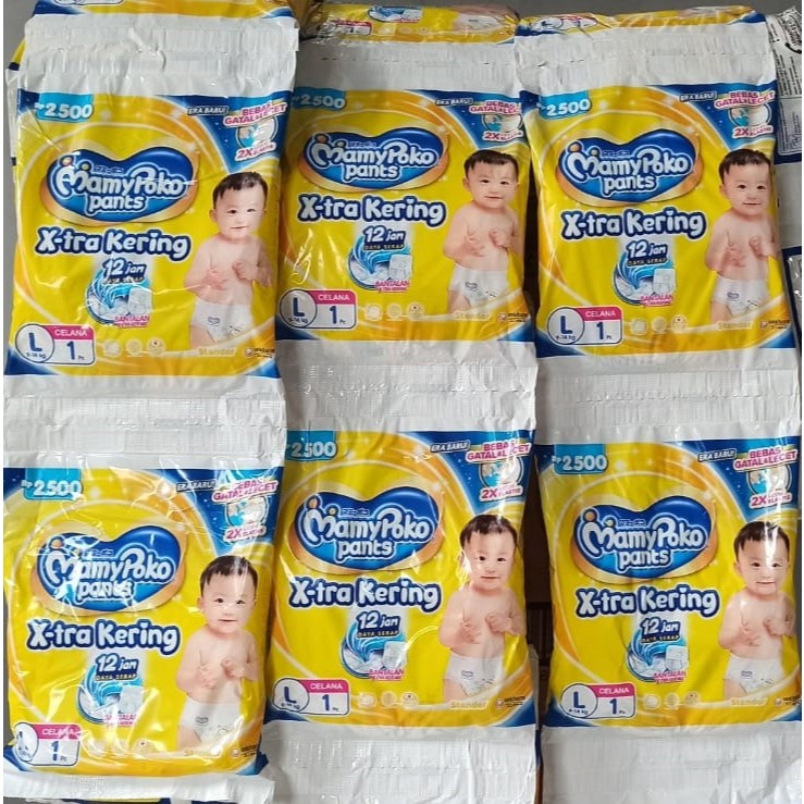 DFTV Isi 20 Pcs/Pack Mamypoko Pants Popok Celana Renceng Xtra Kering Ukuran S/M/L/XL/XXL