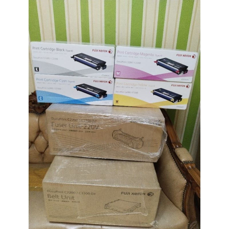 toner xerox C3300/2200 dan belt unit. fuser unit frinter C3300/2200