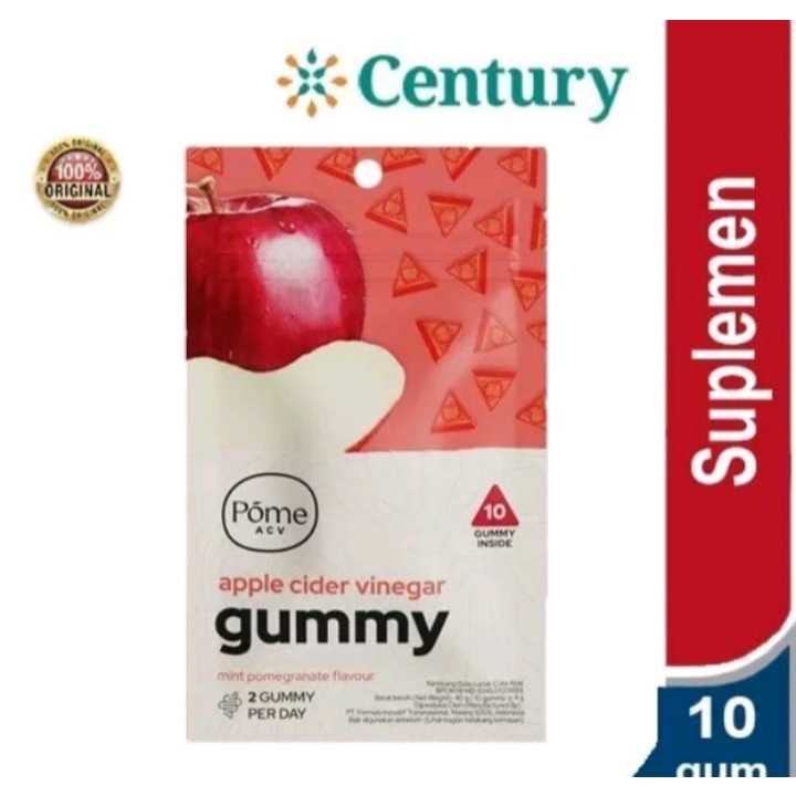 Pome Apple Cider Vinegar Gummy Sachet Isi 10 Suplemen Diet / diet / suplement