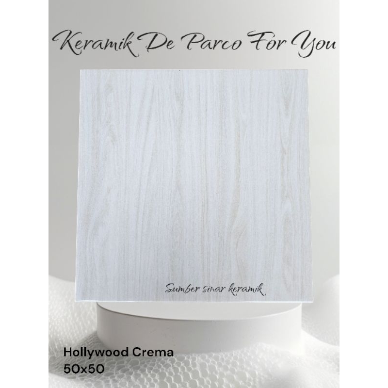 Keramik Lantai 50x50 Hollywood Crema | Glossy | De Parco | Kw-1