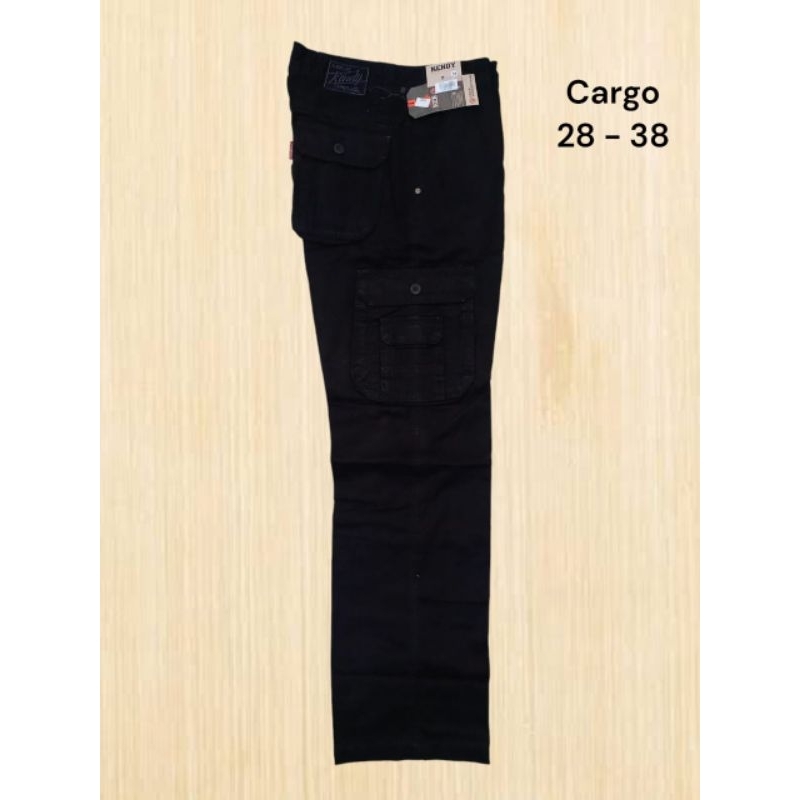 Celana Panjang Kendy Cargo Hitam