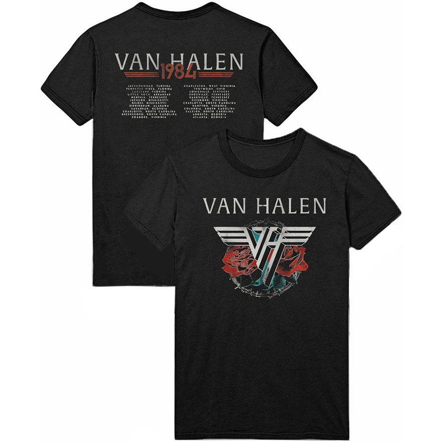 VAN HALEN BARBED WIRE TOUR T SHIRT