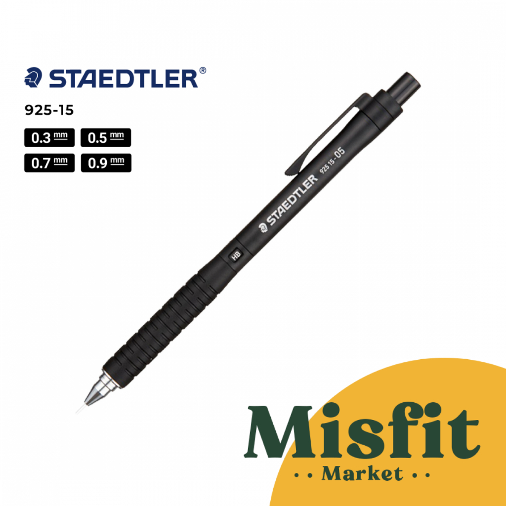 Staedtler 925-15 Mechanical Drafting Pencil 0.3 0.5 0.7 0.9 mm Pensil Mekanik Cetek Gambar