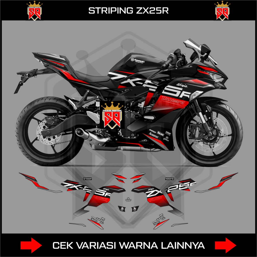 STRIPING NINJA ZX25R / DECAL STICKER KAWASKI NINJA ZX 25R