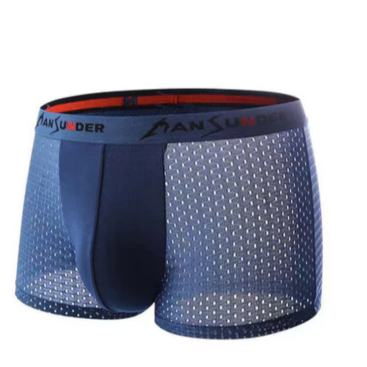 ELEVEN Celana Dalam Pria Boxer Celana Dalam Pria Sutra Ukuran Pakaian Dalam Mesh High-End Bernapas C