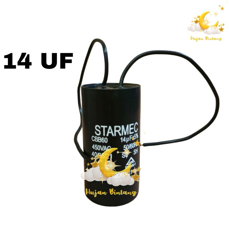 KAPASITOR MESIN CUCI 1 TABUNG CBB60 14UF SANKEN / KAPASITOR MESIN CUCI MERK SANKEN TABUNG / KAPASITO