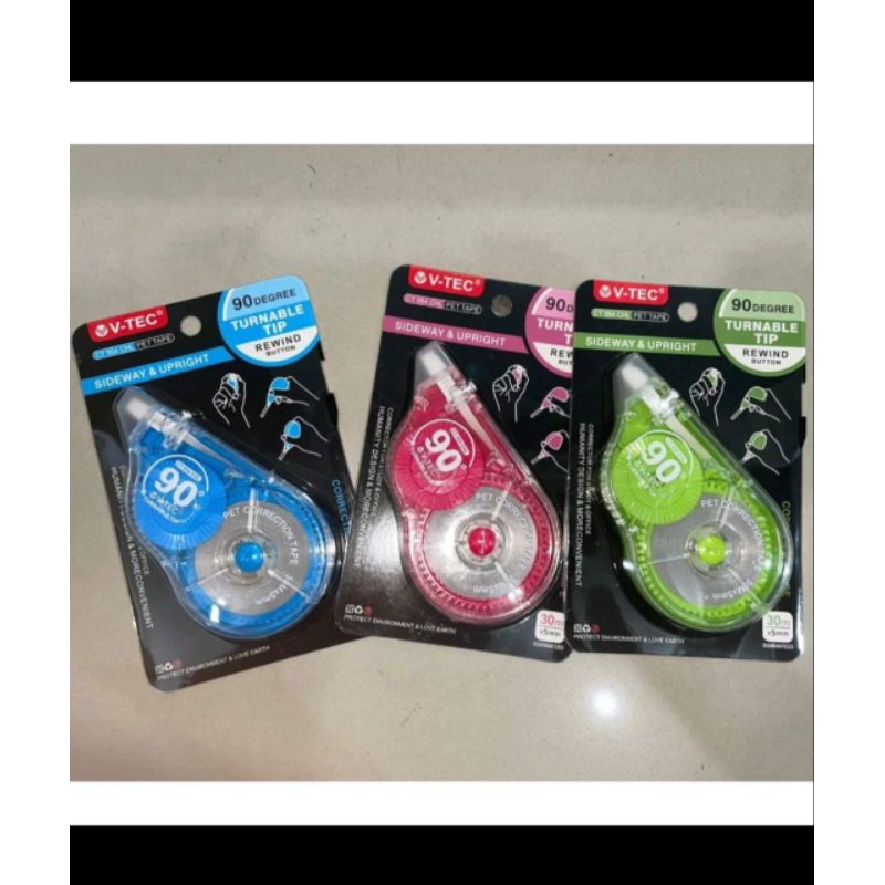 

CORRECTION TAPE 30 M X 5 MM CT 954 CHL V-TECH/ TIP X KERTAS/ STIPO KERTAS MEREK V- TECH/ STIPO
