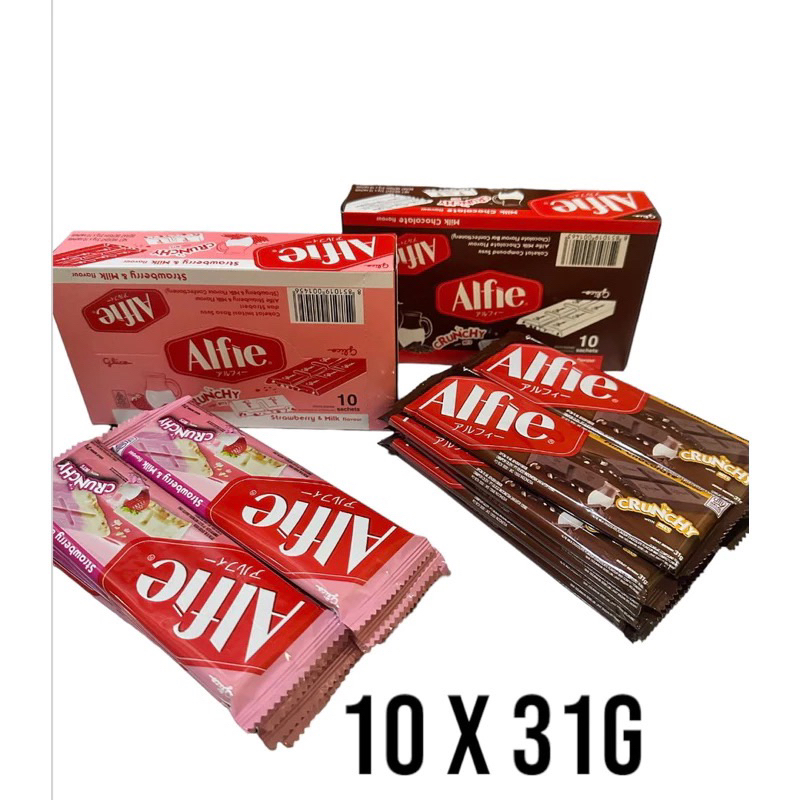 

Cokelat Alfie Crunchy 1 box 10 x 31gram