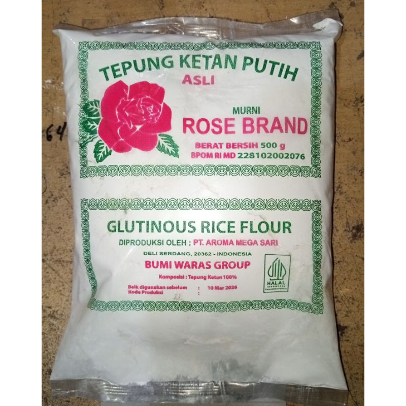 

Tepung Ketan Putih Rose Brand 500g