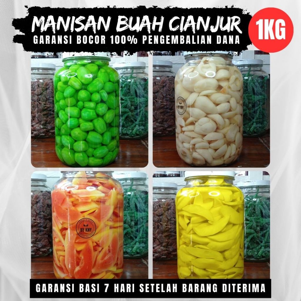 

BY KNY 1 KG Manisan buah cianjur asinan buah rujak buah makanan khas cianjur buah potong