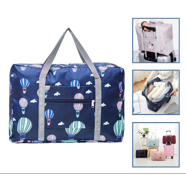 Tas Travel Lipat Motif Besar Waterproof Tas Koper Lipat Jinjing Murah
