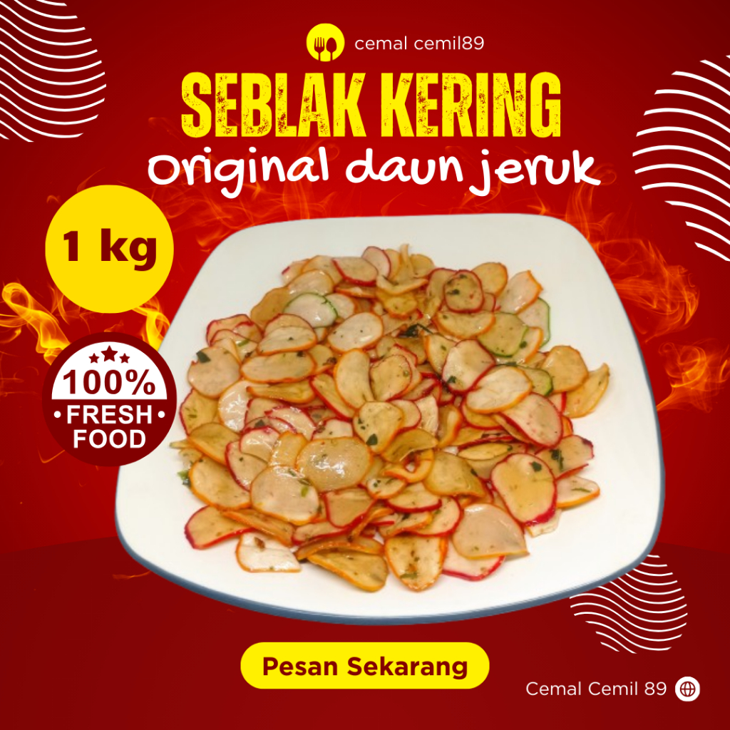 

Seblak Kering Pedas Daun Jeruk Kerupuk Seblak Seblak Kering Netto 1 Kg