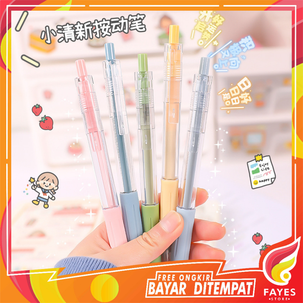 

Pena Mekanik Pastel 0.5mm Bolpen Pena Pen Alat Tulis Tebal 0.5 MM Pena Cair MURAH P15