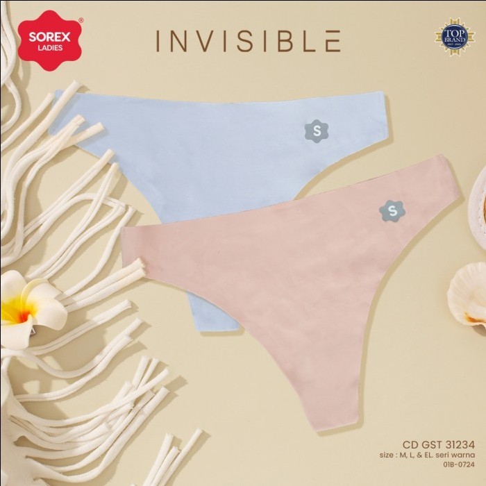Sorex (3pc, 6pc) Cd/Celana Dalam Wanita Sorex g string basic 31234 invisible seamless