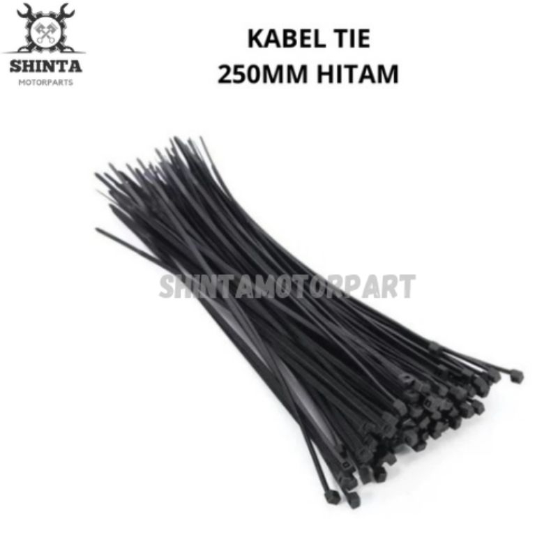 

KABEL TIES CABLE T 2.5X250MM ISI 100 PCS HITAM