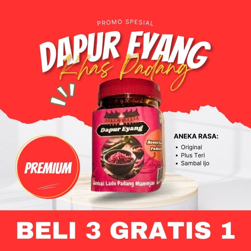 

Sambal Lado Padang Asli - Pedas Mantap, Autentik Khas Minang - 100% Bumbu Tradisional
