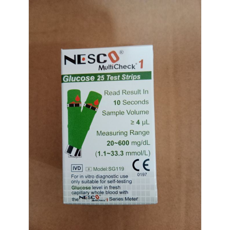 strip/stik nesco cek gula darah, kolestrol, asam urat