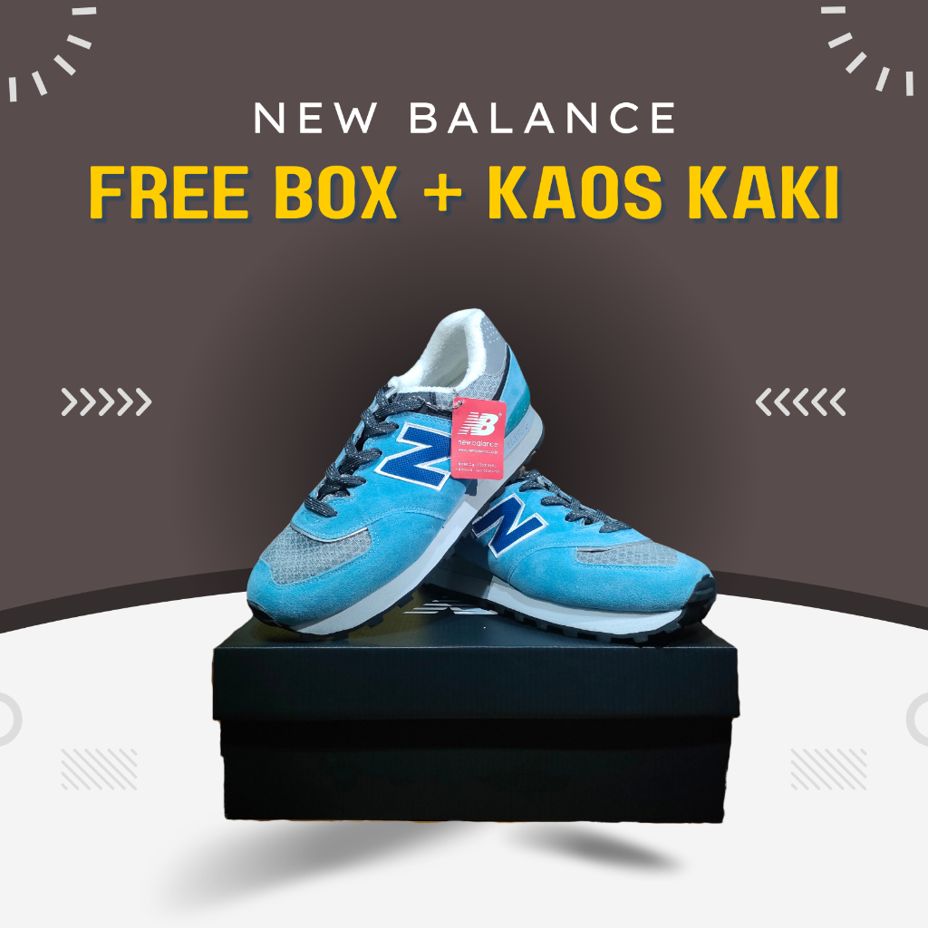 Sepatu Outdoor Sepatu Anak Muda Pria Wanita Sepatu Trendy Biru Muda