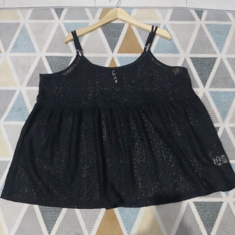 Preloved TankTop, Prada, Babydoll, Big Size. Ld 120-130