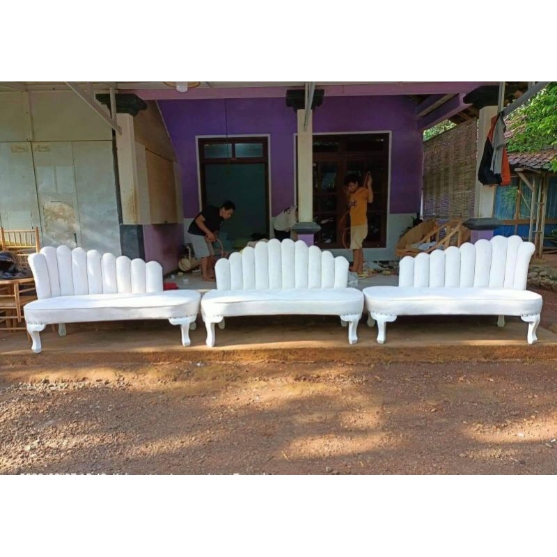 kursi kipas kerang/kursi kerang kipas/kursi pengantin/kursi pelaminan/kursi kerang kipas