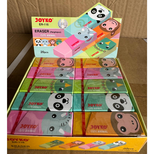 

(1 KOTAK / 20 PCS) Eraser Penghapus Joyko ER-116
