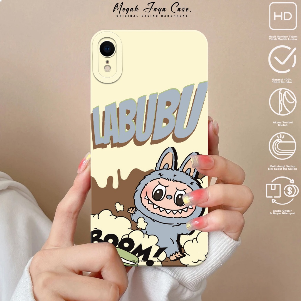 Case Iphone XR - Casing Hp Iphone XR Motif labubu - Silikon Hp Iphone XR - Cover Hp - Kesing Hp Ipho