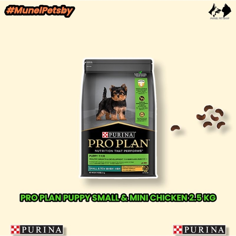 Pro Plan Puppy Small & Mini Chicken 2.5 Kg / Makanan Anjing Kering Pro Plan / Dry Dogfood