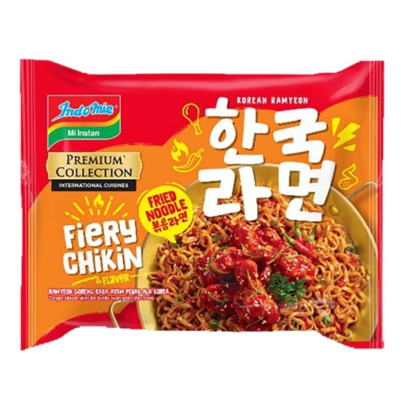 

Indomie Mi Instan Goreng Fiery Chikin isi 94 gram