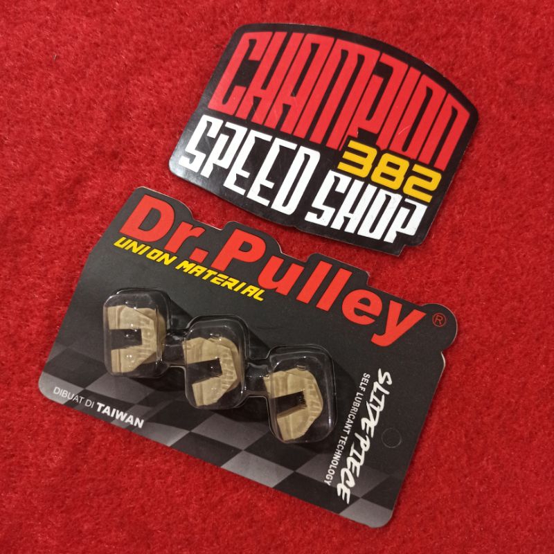 Slide Piece Karet Pulley CVT Dr Pulley Vespa S LX LXV 150 2V 3V 125 2V