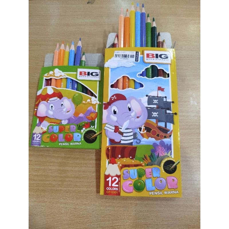 

Pensil Warna BIG isi 12, 18, 24