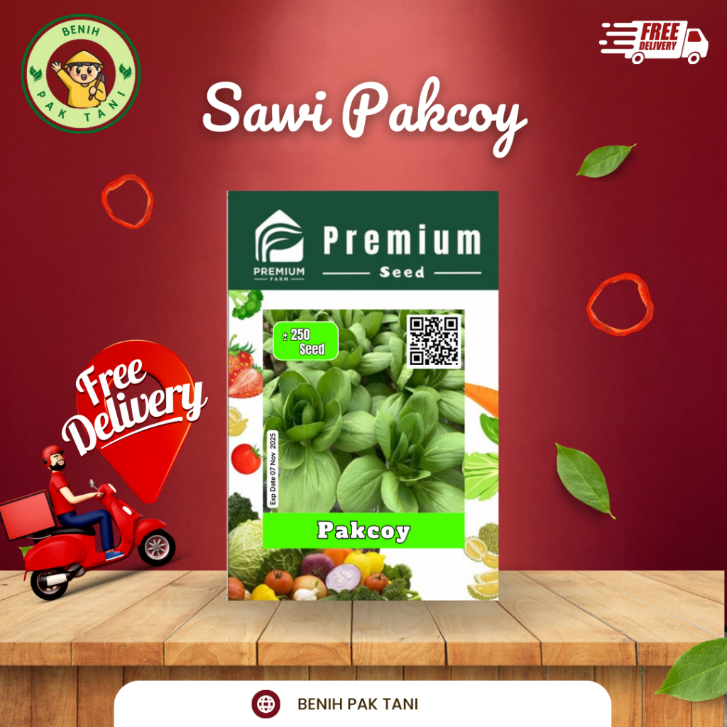 Benih PAKCOY PREMIUM SEED Sawi Sendok Sawi Pakcoy