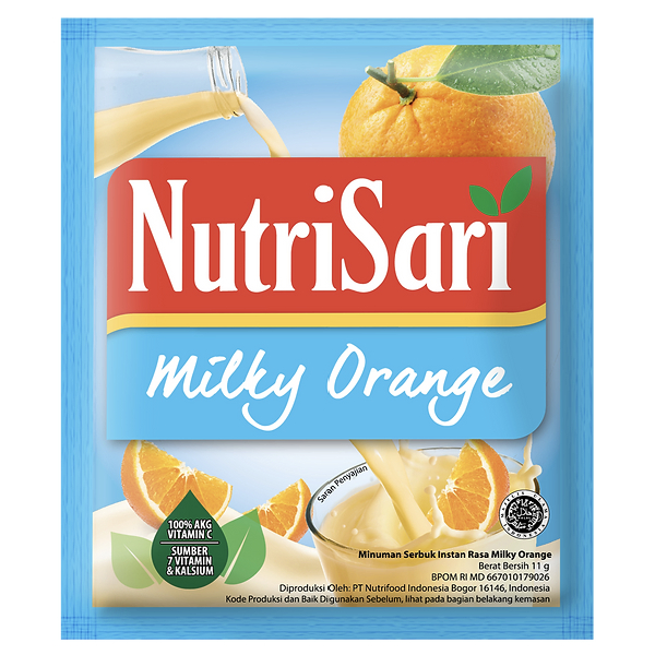 

Nutrisari Milky Orange 11g [1 RENCENG]