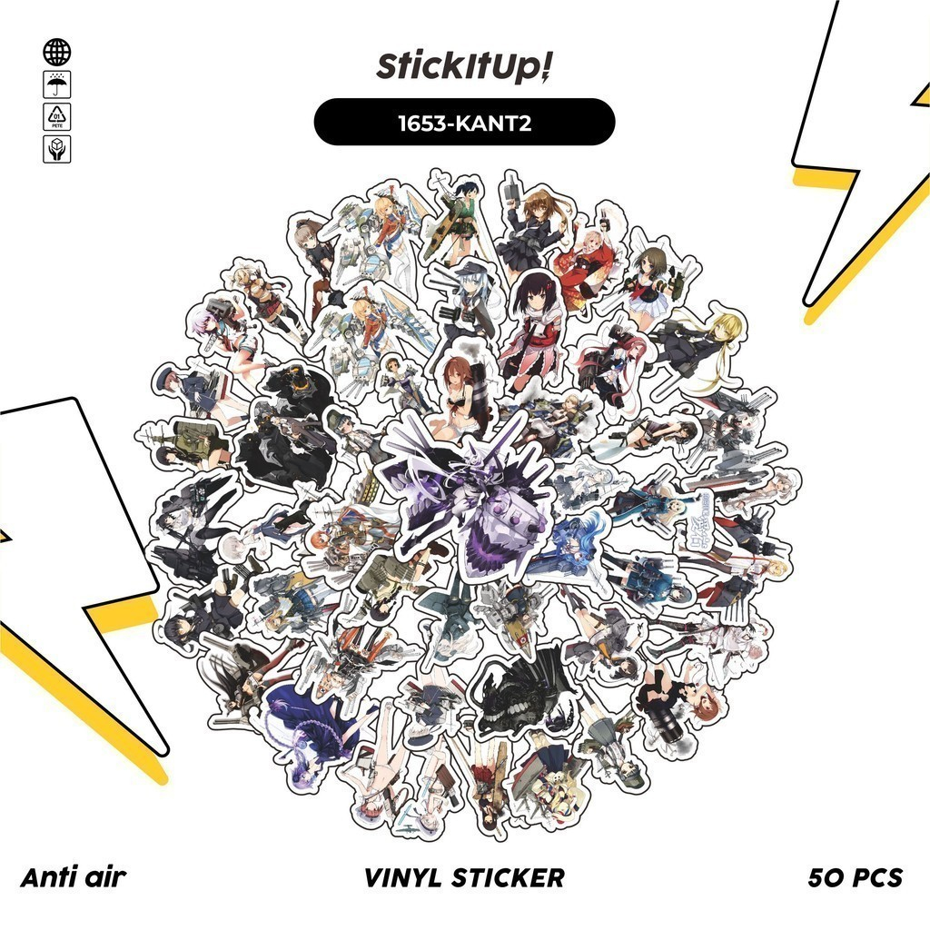 

COD✨ 100 Pcs Stiker KANTAI COLLECTION CHARACTER 02 Lucu Anti Air Untuk Dekorasi Notebook Sepeda Skateboard Handphone DIY