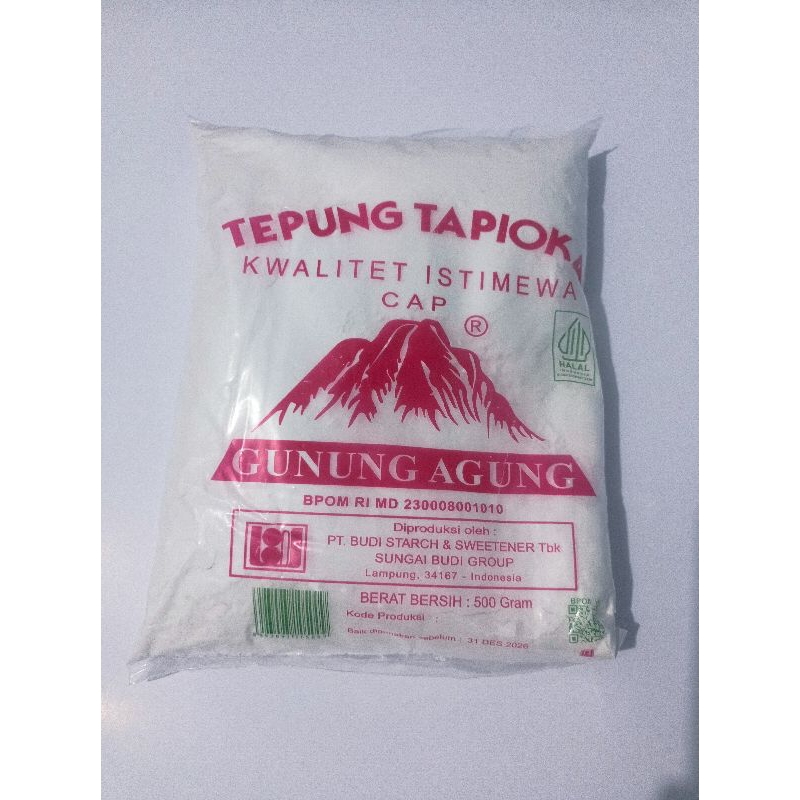 

Tepung Tapioka Gunung Agung 500gr