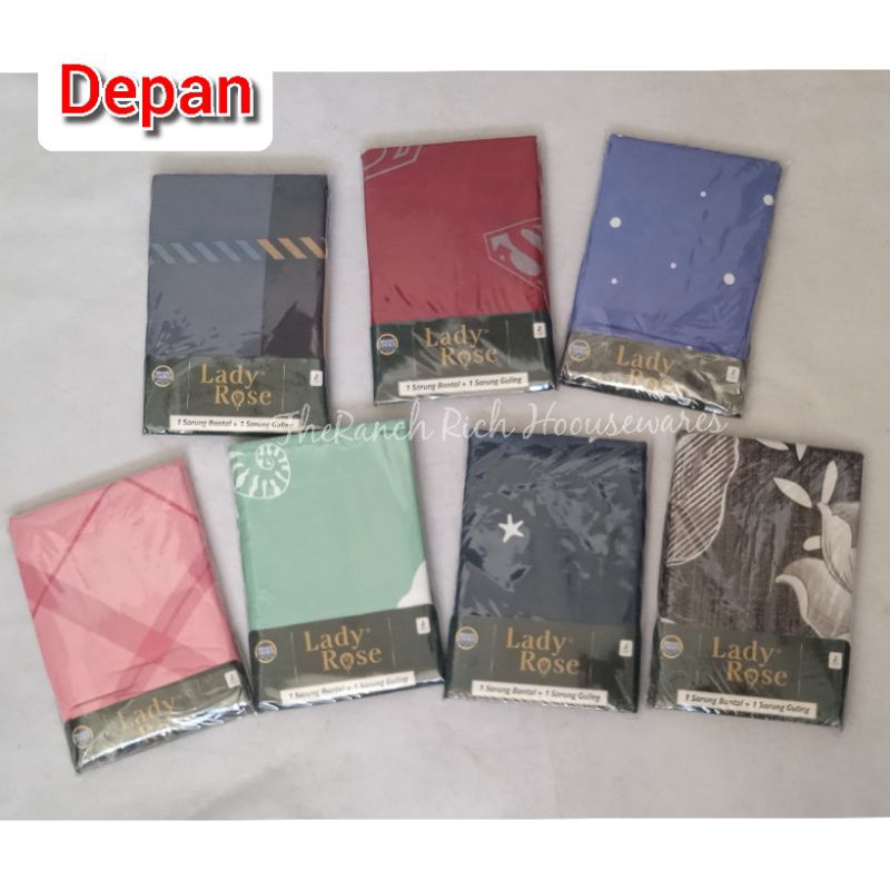 Set Sarung Bantal/ Guling Lady Rose