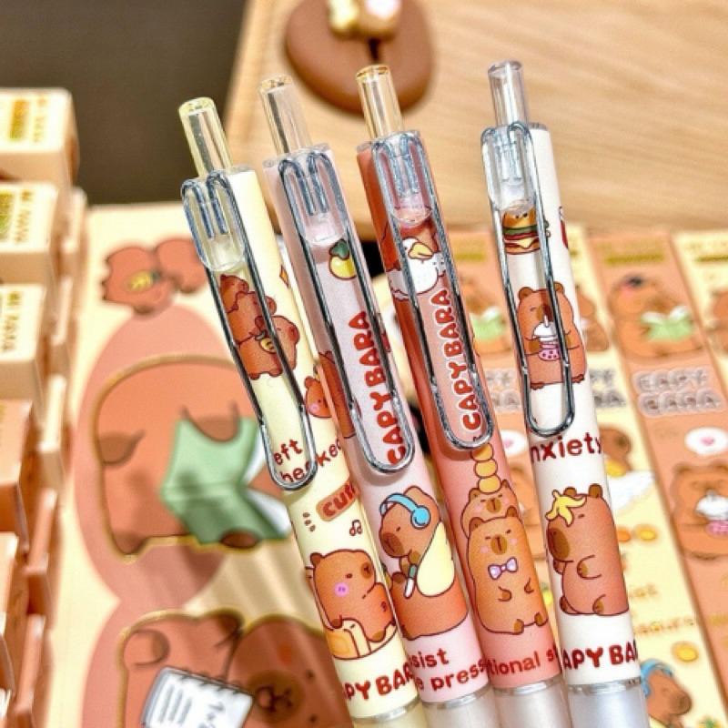 

Pena Mekanik karakter Capybara 0.5MM pulpen hitam alat tulis sekolah dan kantor / pen black ink kapibara ballpoint Blind box (bisa dapat warna apa saja) pena premium dan bagus di jamin tidak macet